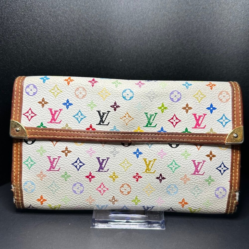 Louis Vuitton Takashi Murakami Porte Tresor International Wallet w/COA - GUC